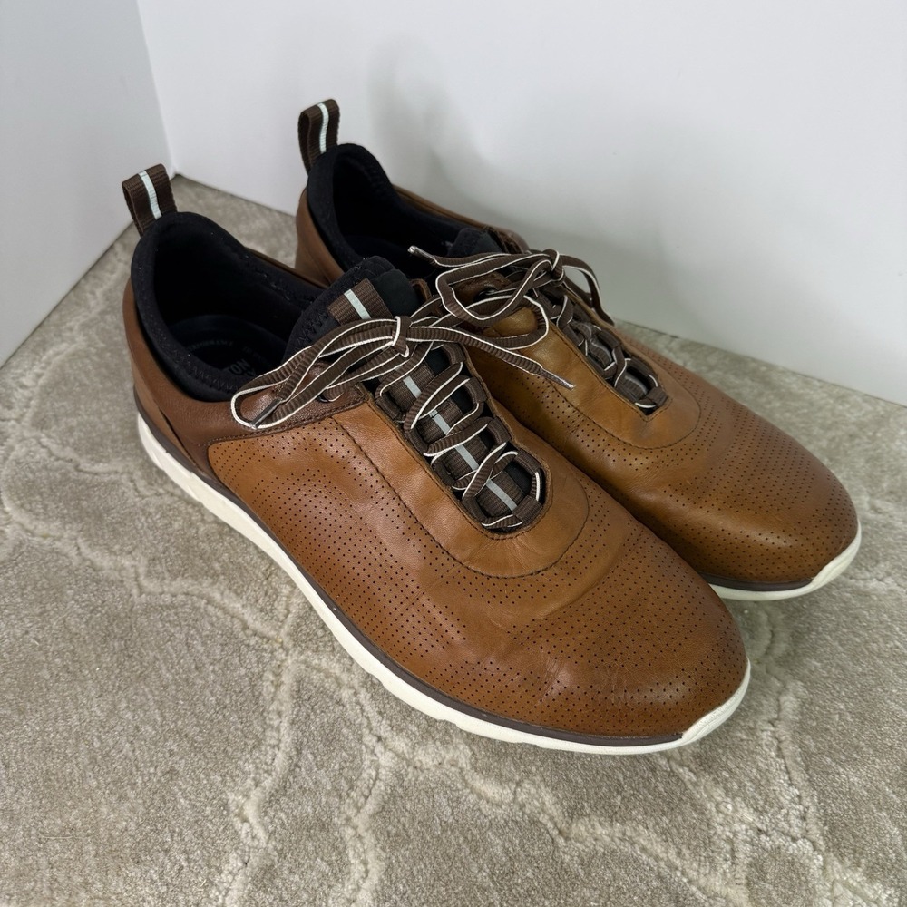 Johnston & Murphy XC4 Mens Leather Casual Dress Shoes Brown 25-2964 Size 11.5M